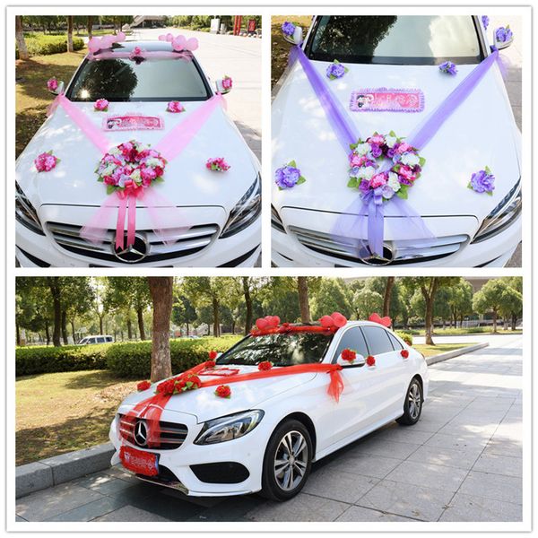 decorative flowers & wreaths 3 color simple style wedding car heart-shaped decoration
decorative flowers & wreaths 3 color simple style wedding car heart-shaped decoration