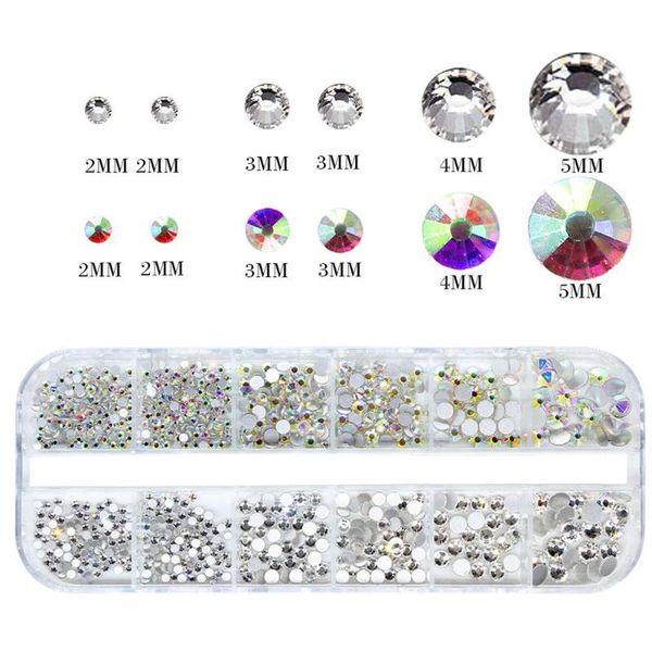 nail art decorations rhinestone 2 boxes 3d glitter 12-grid crystal gems stickers ab color for decor, Silver;gold
nail art decorations rhinestone 2 boxes 3d glitter 12-grid crystal gems stickers ab color for decor, Silver;gold