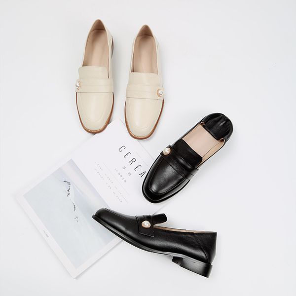 mordoan genuine leather loafers women slip on square head toe flats for ladies casual women shoes with flat sole single shoes, Black
mordoan genuine leather loafers women slip on square head toe flats for ladies casual women shoes with flat sole single shoes, Black