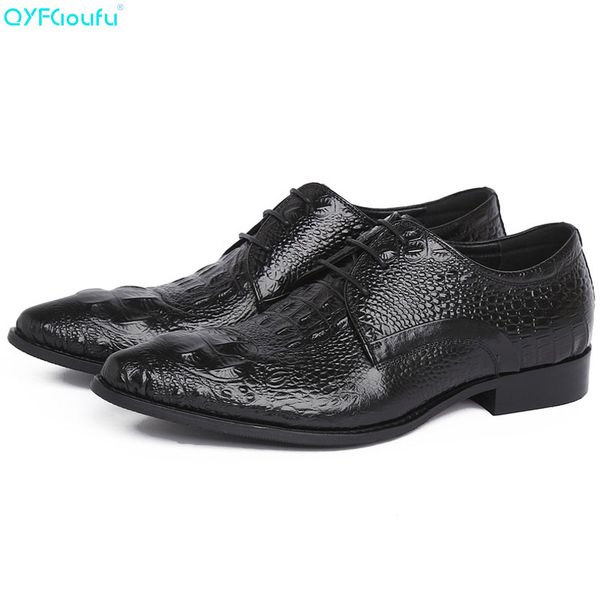 qyfcioufu 2020 genuine leather business casual men dress shoes office luxury crocodile pattern oxfords formal shoes, Black
qyfcioufu 2020 genuine leather business casual men dress shoes office luxury crocodile pattern oxfords formal shoes, Black