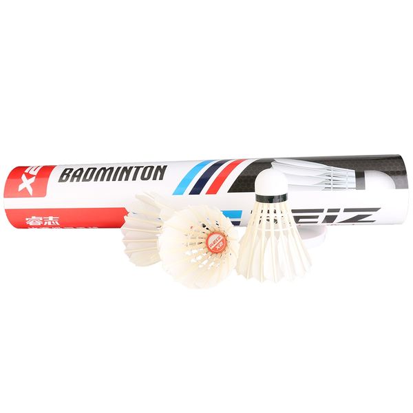 reiz x2 12pcs/tube badminton shuttlecocks white feather shuttlecocks badminton accessories for professional competition and game
reiz x2 12pcs/tube badminton shuttlecocks white feather shuttlecocks badminton accessories for professional competition and game