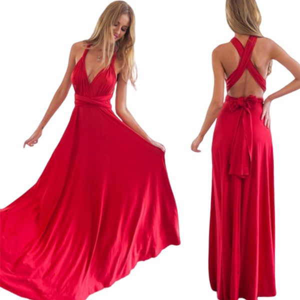 dress women summer multi-worn more rope cross halter bandage hanging neck boho solid long dresses sleeveless robe vestidos, Black;gray
dress women summer multi-worn more rope cross halter bandage hanging neck boho solid long dresses sleeveless robe vestidos, Black;gray