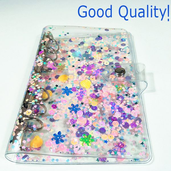 A6 Pvc Waterproof Binder Notebook Cover Transparent Loose-leaf Shell Simple Business Hand Account Book Binder Shell School Office Supplies