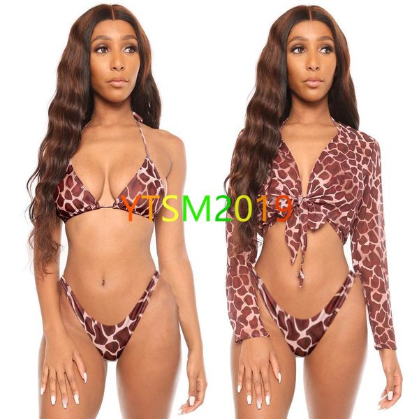 net yarn swimsuit 3-piece suit swimwear women's long sleeve bikini striped bathing suit summer style, White;black
net yarn swimsuit 3-piece suit swimwear women's long sleeve bikini striped bathing suit summer style, White;black