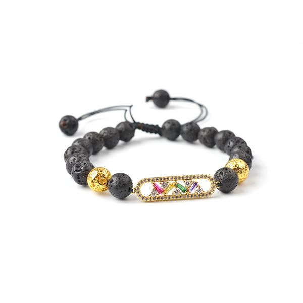 wholesale new style natural volcanic stone lovely unique design energy bracelet hand woven string adjustable lava bracelet, Black
wholesale new style natural volcanic stone lovely unique design energy bracelet hand woven string adjustable lava bracelet, Black