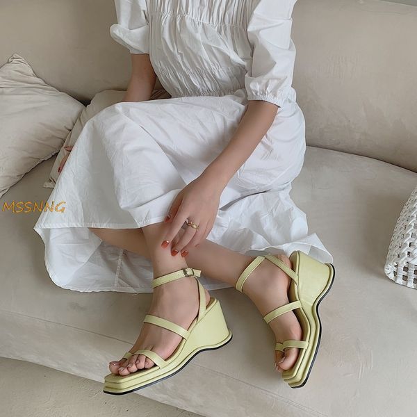 2020 summer new women's sandals wedges rome candy color ladies shoes comfortable thick bottom square toe peep toe women sandals, Black
2020 summer new women's sandals wedges rome candy color ladies shoes comfortable thick bottom square toe peep toe women sandals, Black