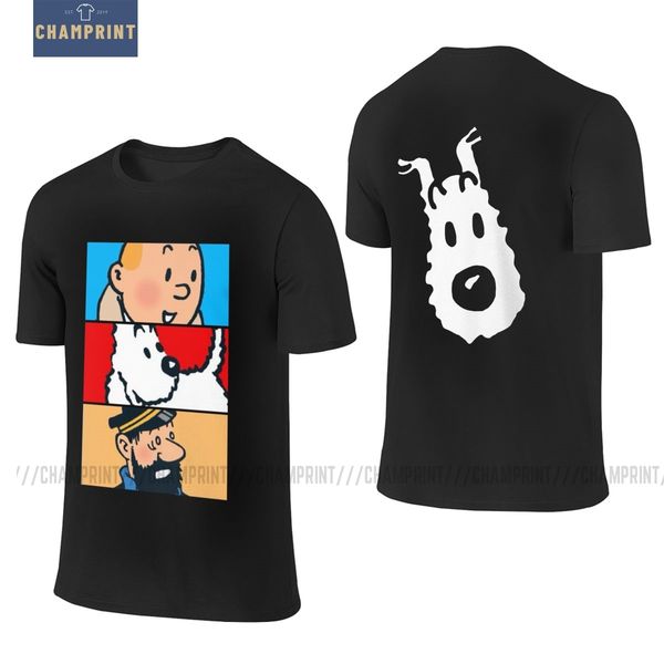 men's snowy tintin tee shirt merchandise the adventures of tintin t shirts cotton short sleeve front back two sides t-shirt
men's snowy tintin tee shirt merchandise the adventures of tintin t shirts cotton short sleeve front back two sides t-shirt