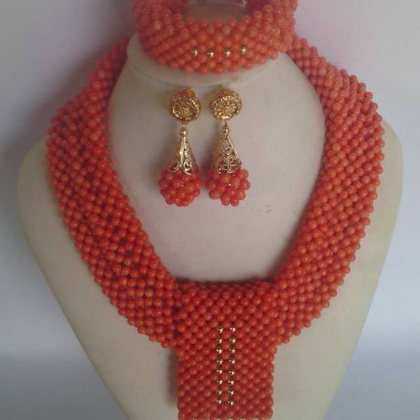 fantastic wedding african coral beads jewelry set handmade party bridal statement necklace earrings set cnr723, Slivery;golden
fantastic wedding african coral beads jewelry set handmade party bridal statement necklace earrings set cnr723, Slivery;golden
