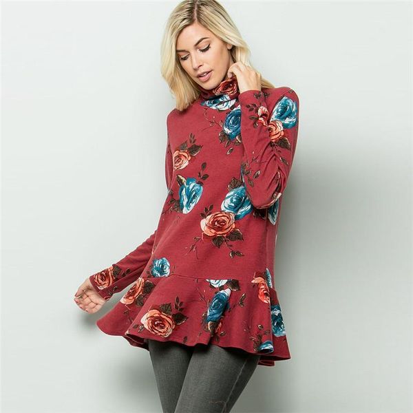 long sleeved stand collar t shirts womens fashion womens autumn designer t shirt chinese style flowers printed, White
long sleeved stand collar t shirts womens fashion womens autumn designer t shirt chinese style flowers printed, White