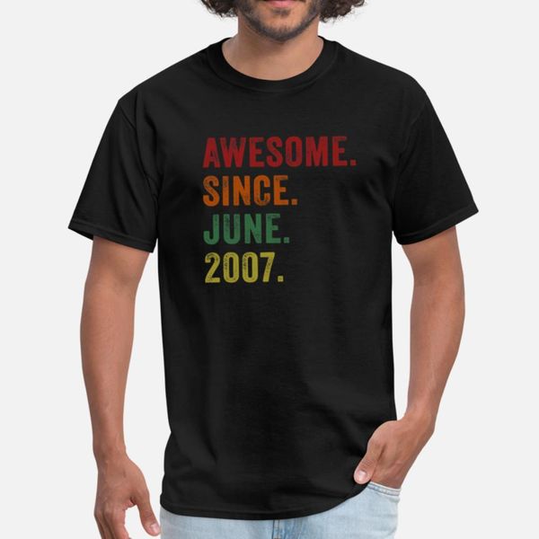awesome since june 2007 12th birthday gifts t shirt men knitted short sleeve o-neck homme cute authentic spring autumn formal shirt
awesome since june 2007 12th birthday gifts t shirt men knitted short sleeve o-neck homme cute authentic spring autumn formal shirt