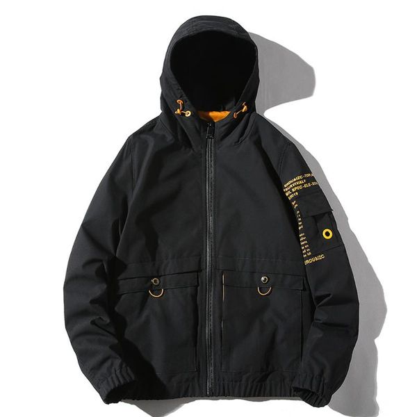 men's jackets jacket men autumn loose casual bomber tide brand hooded tooling mwj198, Black;brown
men's jackets jacket men autumn loose casual bomber tide brand hooded tooling mwj198, Black;brown