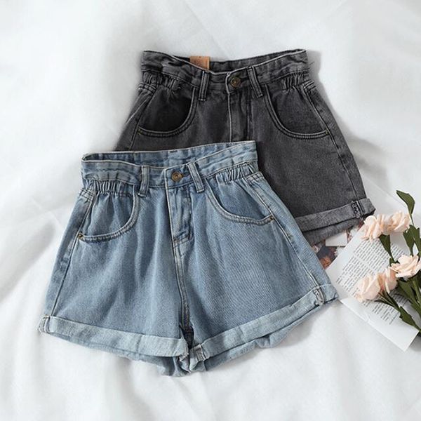 new 2020 summer high waist denim shorts women casual loose ladies fashion plus size elastic waist wide leg short jeans female, Blue
new 2020 summer high waist denim shorts women casual loose ladies fashion plus size elastic waist wide leg short jeans female, Blue