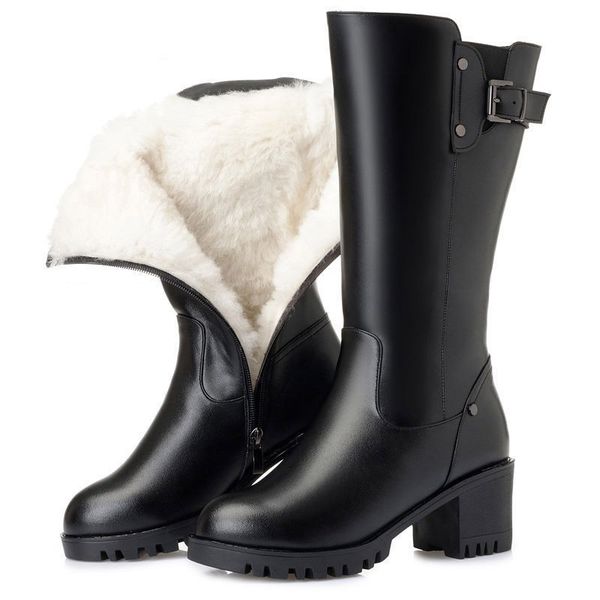 plus size 35-42 women knee-high boots platform high heels 2020 winter warm plush snow shoes buckle booties botas mujer 8387n, Black
plus size 35-42 women knee-high boots platform high heels 2020 winter warm plush snow shoes buckle booties botas mujer 8387n, Black