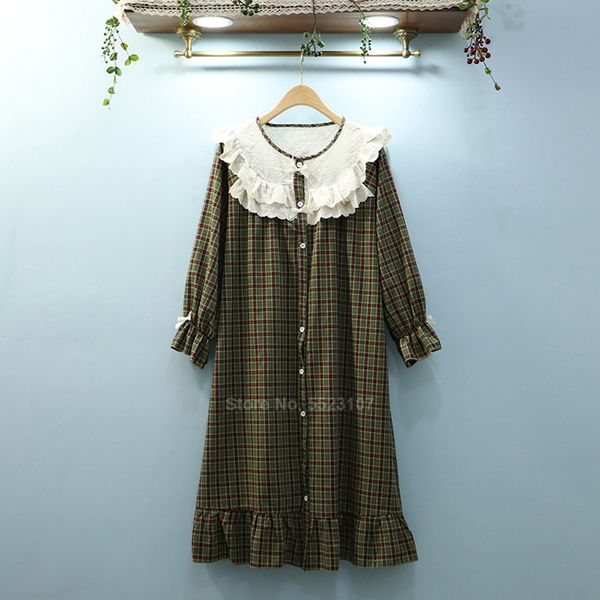 girl pajamas set ruffle peter pan collar medieval women trousers renaissance plaid flare sleeve nighgown fashion, Black;red
girl pajamas set ruffle peter pan collar medieval women trousers renaissance plaid flare sleeve nighgown fashion, Black;red