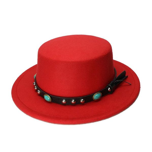 luckylianji women men vintage 100% wool wide brim cap pork pie porkpie bowler hat turquoise leather band (57cm/adjusted, Blue;gray
luckylianji women men vintage 100% wool wide brim cap pork pie porkpie bowler hat turquoise leather band (57cm/adjusted, Blue;gray