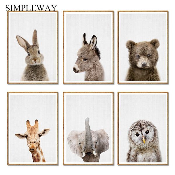 giraffe bunny elephant canvas child poster nursery wall art picture print forest animal painting nordic kid baby bedroom decor
giraffe bunny elephant canvas child poster nursery wall art picture print forest animal painting nordic kid baby bedroom decor