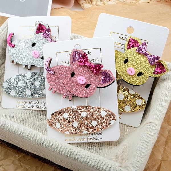 12sets ins мода cute блеск животные свинья шпильки твердые dot barrettes привязки клипы принцесса головной убор бутики аксессуары для волос, Slivery;white 
12sets ins мода cute блеск животные свинья шпильки твердые dot barrettes привязки клипы принцесса головной убор бутики аксессуары для волос, Slivery;white
