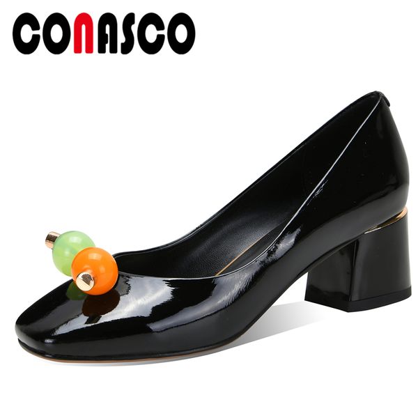 conasco fashion women genuine leather pumps string bead office lady concise sweet shoes woman high heels ladies autumn new pumps, Black
conasco fashion women genuine leather pumps string bead office lady concise sweet shoes woman high heels ladies autumn new pumps, Black