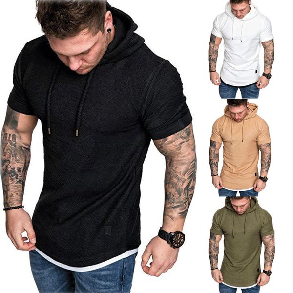 мужская мода slim fit solid с капюшоном толстовка с коротким рукавом случайные футболки топы, Black
мужская мода slim fit solid с капюшоном толстовка с коротким рукавом случайные футболки топы, Black