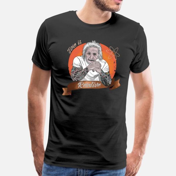 time is relative einstein tattoo t shirt men design 100% cotton o neck cool fitness funny spring autumn family shirt 
time is relative einstein tattoo t shirt men design 100% cotton o neck cool fitness funny spring autumn family shirt