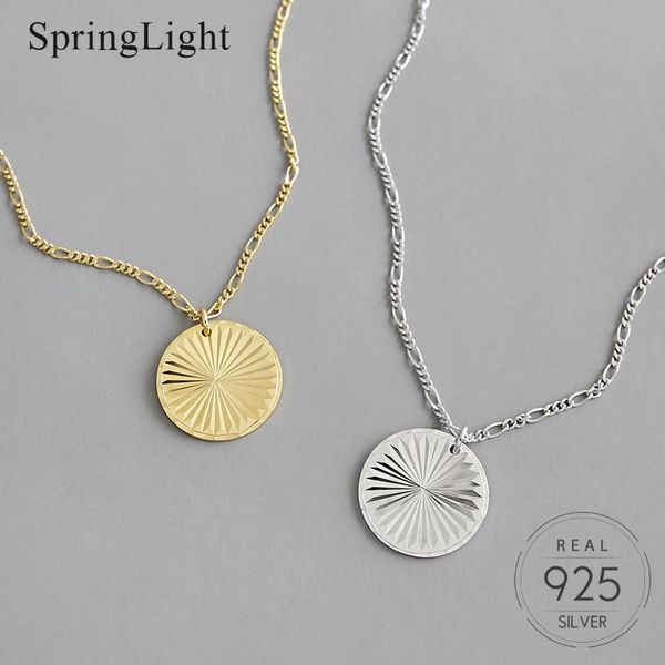 springlight new geometric gold silver two color round pendant necklace for women pupolar all-match 925 pure silver fine jewelry
springlight new geometric gold silver two color round pendant necklace for women pupolar all-match 925 pure silver fine jewelry