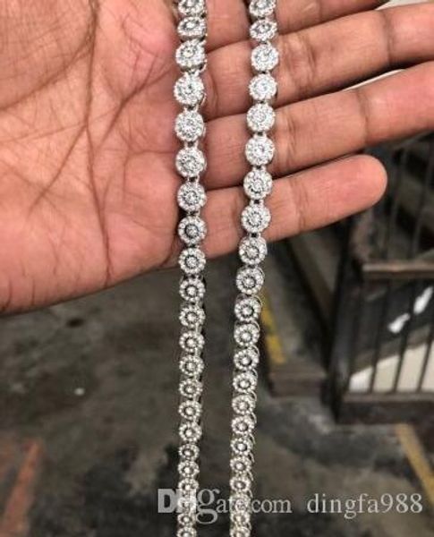 men's 8ct diamond white gold over brass franco necklace 9mm 30" super icy, Silver
men's 8ct diamond white gold over brass franco necklace 9mm 30" super icy, Silver