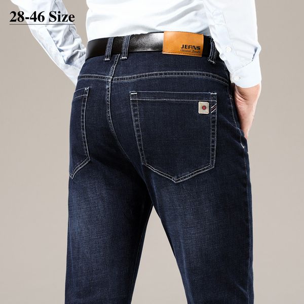 2020 autumn new men's classic straight jeans plus size 42 44 46 business casual elasticity denim trousers male brand pants, Blue
2020 autumn new men's classic straight jeans plus size 42 44 46 business casual elasticity denim trousers male brand pants, Blue