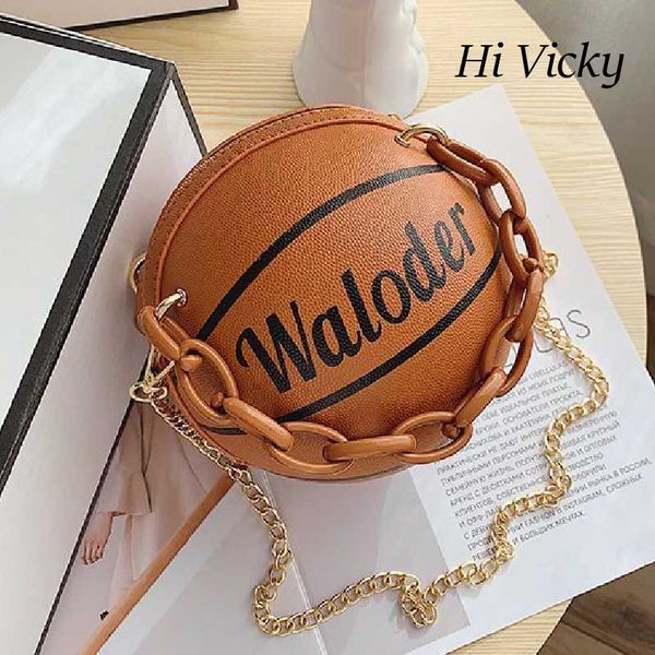 women's fashion casual handbag basketball metal chain shoulder bag student ball messenger bag 2020 summer new cartoon brown pink
women's fashion casual handbag basketball metal chain shoulder bag student ball messenger bag 2020 summer new cartoon brown pink