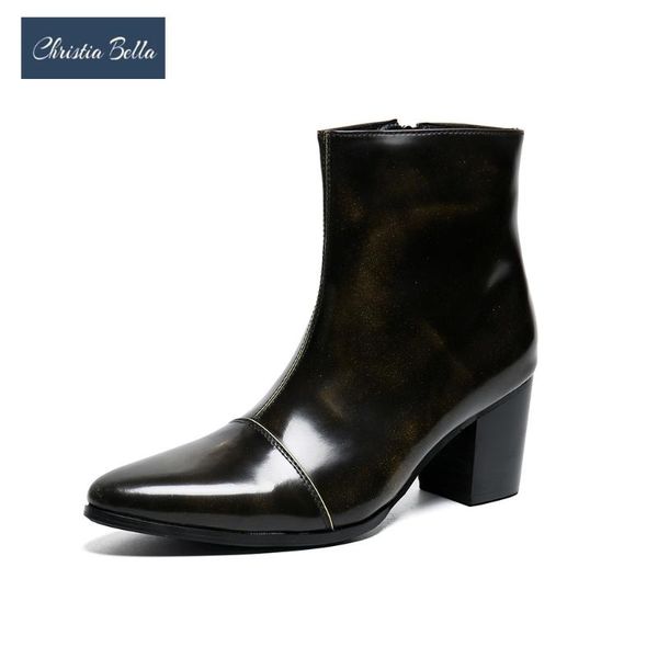 мода высокий каблук мужчины boots brown натуральной кожи мужчины ботильоны зимняя ночной клуб party обувь мужской zipper увеличить замыкание, Black
мода высокий каблук мужчины boots brown натуральной кожи мужчины ботильоны зимняя ночной клуб party обувь мужской zipper увеличить замыкание, Black