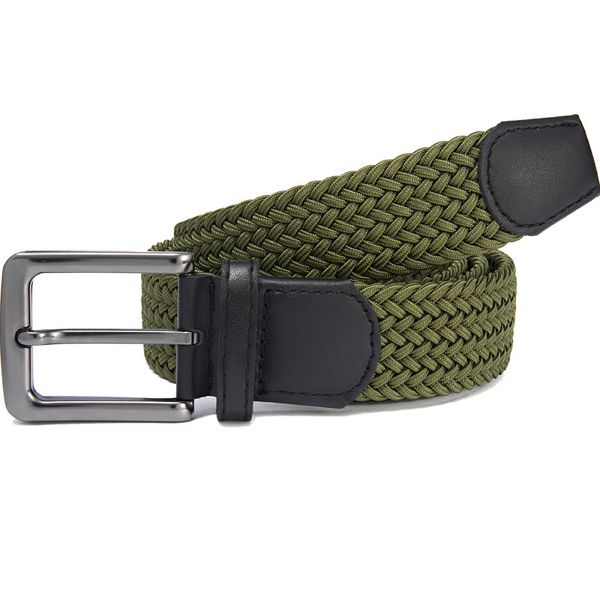 men's women elastic fabric woven casual belt pin buckle expandable braided stretch wild canvas simple and stylish belt, Black;brown
men's women elastic fabric woven casual belt pin buckle expandable braided stretch wild canvas simple and stylish belt, Black;brown