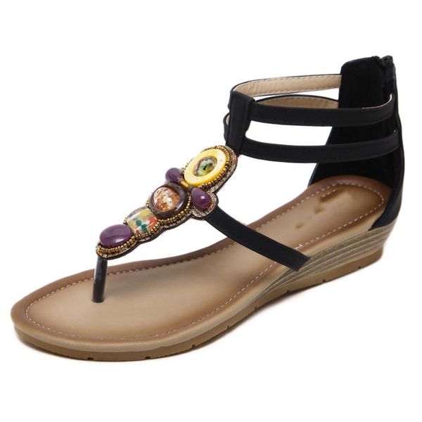 fashion ladies sandals shallow mouth shoes for women slippers light flat sandals comfortable beaches femme, Black
fashion ladies sandals shallow mouth shoes for women slippers light flat sandals comfortable beaches femme, Black