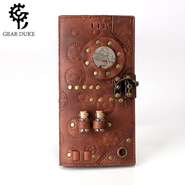 european and american style 2021 steampunk ladies long wallet, industrial retro style high-quality pu clutch, men's clutch wallet, Red;black
european and american style 2021 steampunk ladies long wallet, industrial retro style high-quality pu clutch, men's clutch wallet, Red;black