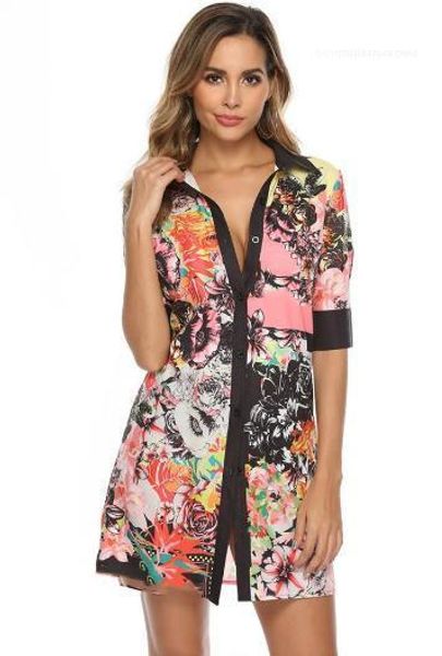 floral print ladies dresses summer lapel neck womens shirt dresses fashion short sleeve, Black;gray
floral print ladies dresses summer lapel neck womens shirt dresses fashion short sleeve, Black;gray
