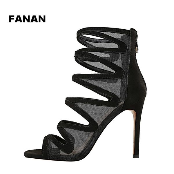 2020 new summer mesh hollow-out high heels platform nightclub roman women sandals design ankle boots for women drop ship, Black
2020 new summer mesh hollow-out high heels platform nightclub roman women sandals design ankle boots for women drop ship, Black