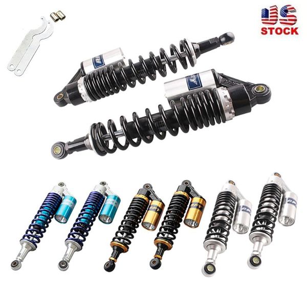 2pcs air absorbers rear suspension 320mm 340mm 375mm 400mm eye/eye for scooter gokart moped quad atv dirt street bikes
2pcs air absorbers rear suspension 320mm 340mm 375mm 400mm eye/eye for scooter gokart moped quad atv dirt street bikes
