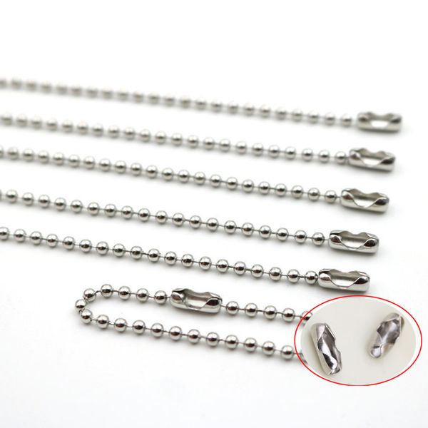 100pcs 1.6mm-8mm stainless steel bead ball chain connector end crimp clasps diy bracelet accessories for jewelry making findings
100pcs 1.6mm-8mm stainless steel bead ball chain connector end crimp clasps diy bracelet accessories for jewelry making findings