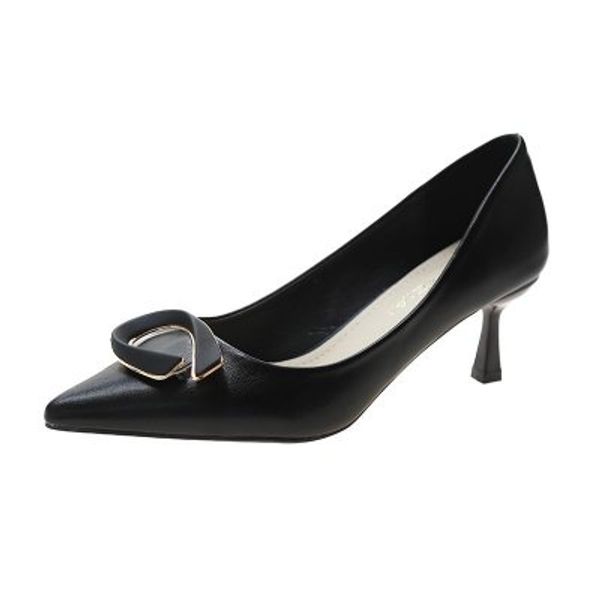fall 2020 new style pointed high-heeled shoes fashion wild metal buckle roman fine heel strap heeled shoes, Black
fall 2020 new style pointed high-heeled shoes fashion wild metal buckle roman fine heel strap heeled shoes, Black