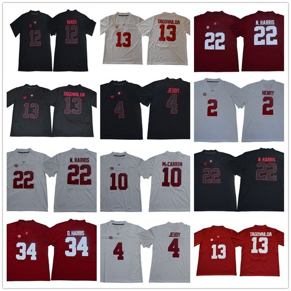 Alabama Crimson Tide stitched College Jersey 13 Tu. Tagovailoa 4 Jerry Jeudy 12 Joe Namath 22 Najee Harris 10 McCARRON 34 Damien HARRIS
Alabama Crimson Tide stitched College Jersey 13 Tu. Tagovailoa 4 Jerry Jeudy 12 Joe Namath 22 Najee Harris 10 McCARRON 34 Damien HARRIS