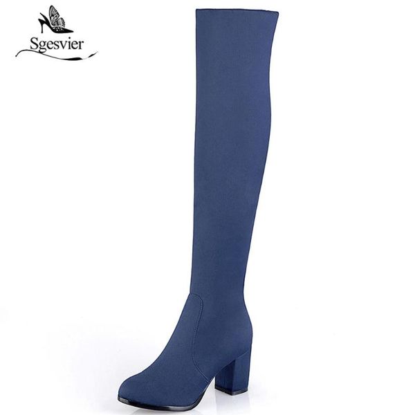 sgesvier women over the knee boots stretch thigh high boots winter block heels long riding ladies warm snow ox593, Black
sgesvier women over the knee boots stretch thigh high boots winter block heels long riding ladies warm snow ox593, Black