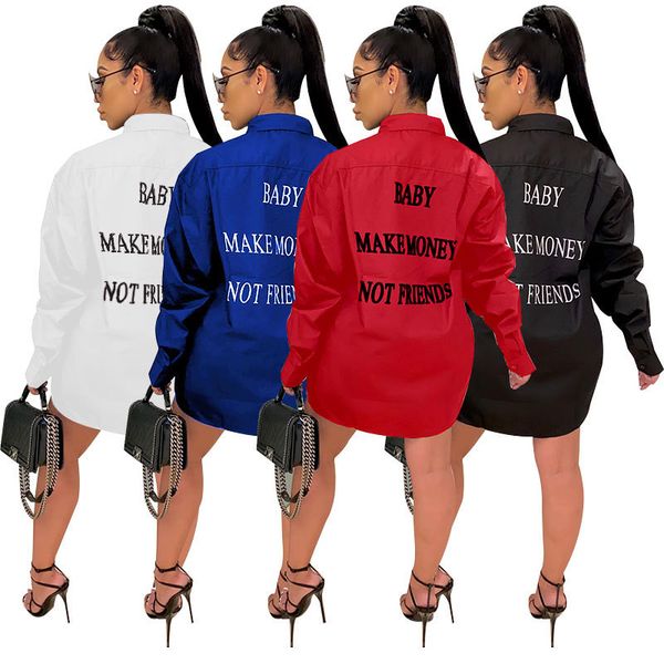 street style women blouse fashion make money not friend letter long sleeve loose blouse casual autumn women clothes, White
street style women blouse fashion make money not friend letter long sleeve loose blouse casual autumn women clothes, White