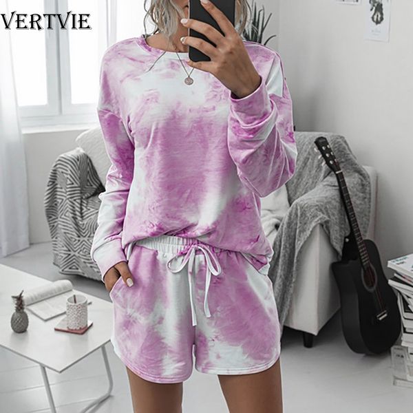 vertvie лето 2020 женщины set home tie dye с длинным рукавом рубашки и шорты йога спортивные костюмы повседневный костюм сыпучие два комплек, White;red
vertvie лето 2020 женщины set home tie dye с длинным рукавом рубашки и шорты йога спортивные костюмы повседневный костюм сыпучие два комплек, White;red