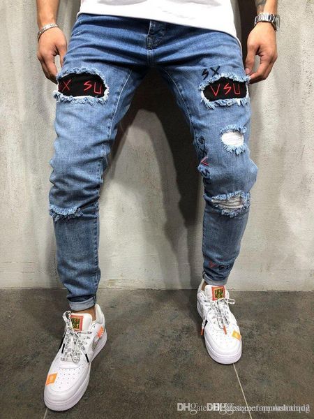 hole jeans summer spring skinny embroidery letter blue pencil pants hiphop street jeans mens designer washed
hole jeans summer spring skinny embroidery letter blue pencil pants hiphop street jeans mens designer washed