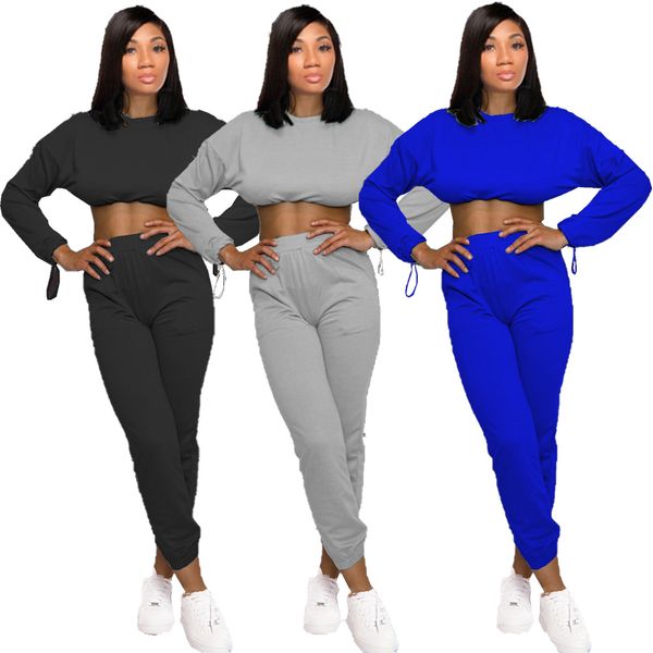 womens clothing 2 piece set solid color high waist hoodies sport tracksuits casual two piece jogging suits, Gray
womens clothing 2 piece set solid color high waist hoodies sport tracksuits casual two piece jogging suits, Gray