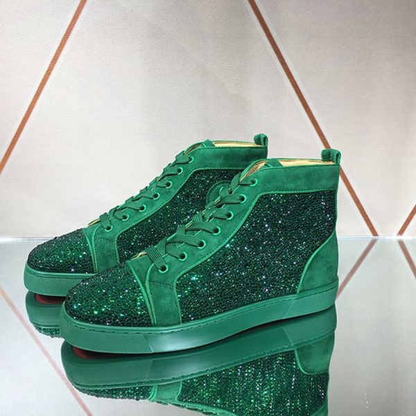 design mens women sneakers blue shiny crystal high lace up causal shoes genuine leather trainers party wedding shoes fltas, Black
design mens women sneakers blue shiny crystal high lace up causal shoes genuine leather trainers party wedding shoes fltas, Black