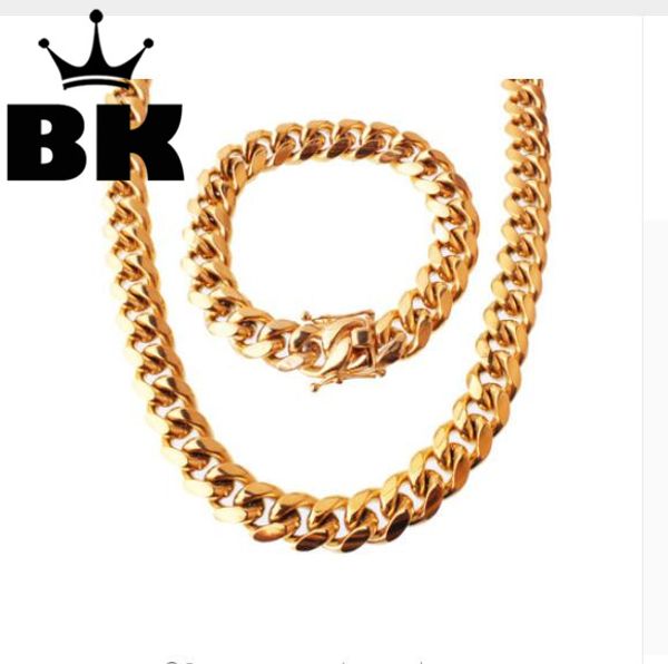 8mm/10mm/12mm/14mm stainless steel cuban link chain hip hop punk heavy gold silver color plated cuban necklace and bracelet set
8mm/10mm/12mm/14mm stainless steel cuban link chain hip hop punk heavy gold silver color plated cuban necklace and bracelet set