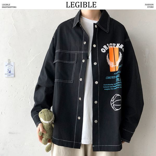 men's casual shirts legible 2021 spring autumn priting men long sleeve korean man loose shirt mens solid, White;black
men's casual shirts legible 2021 spring autumn priting men long sleeve korean man loose shirt mens solid, White;black