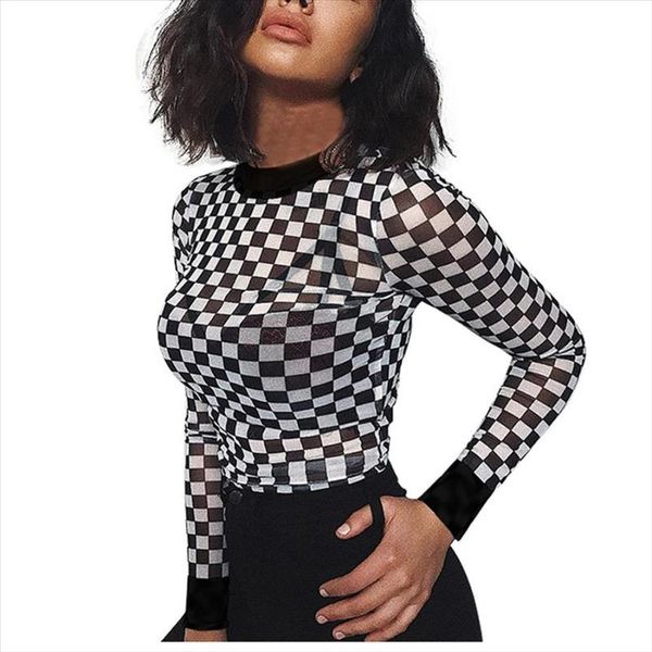 t shirt women long sleeve 2020 gothic transparent o neck plaid print women clothing vintage ladies shirt female, White
t shirt women long sleeve 2020 gothic transparent o neck plaid print women clothing vintage ladies shirt female, White