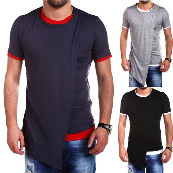 designer tshirts irregular casual solid color slim short sleeved crew neck pullover tshirts fashion mens tees fake two mens, White;black
designer tshirts irregular casual solid color slim short sleeved crew neck pullover tshirts fashion mens tees fake two mens, White;black