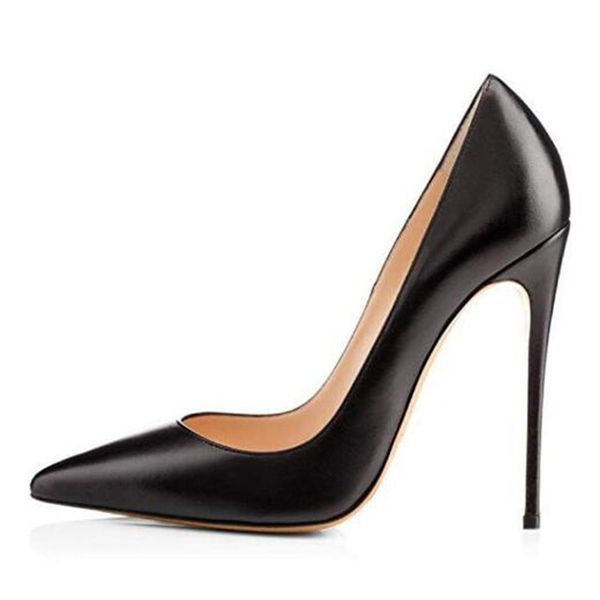 women thin high heels stiletto pumps bridal wedding patent leather slip on 12cm pointed toe office & career shallow women shoes, Black
women thin high heels stiletto pumps bridal wedding patent leather slip on 12cm pointed toe office & career shallow women shoes, Black