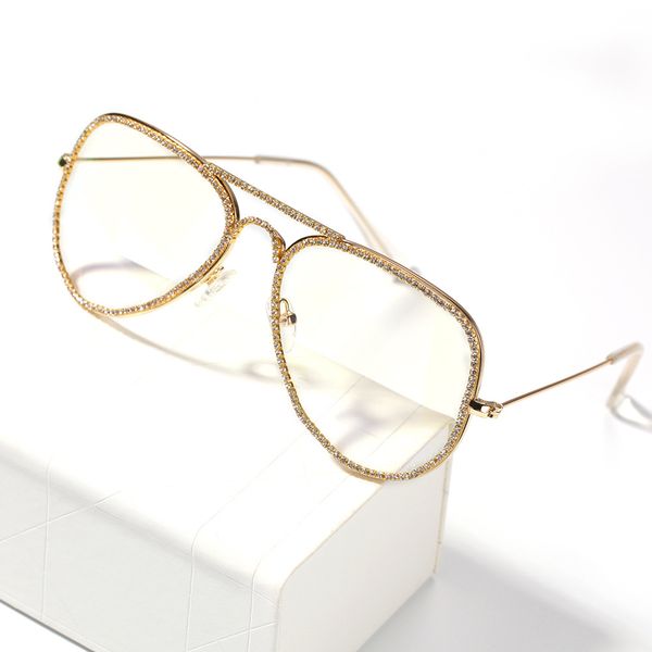 hip hop cz stone paved bling iced out 18k gold glasses for men women jewelry, White;black
hip hop cz stone paved bling iced out 18k gold glasses for men women jewelry, White;black